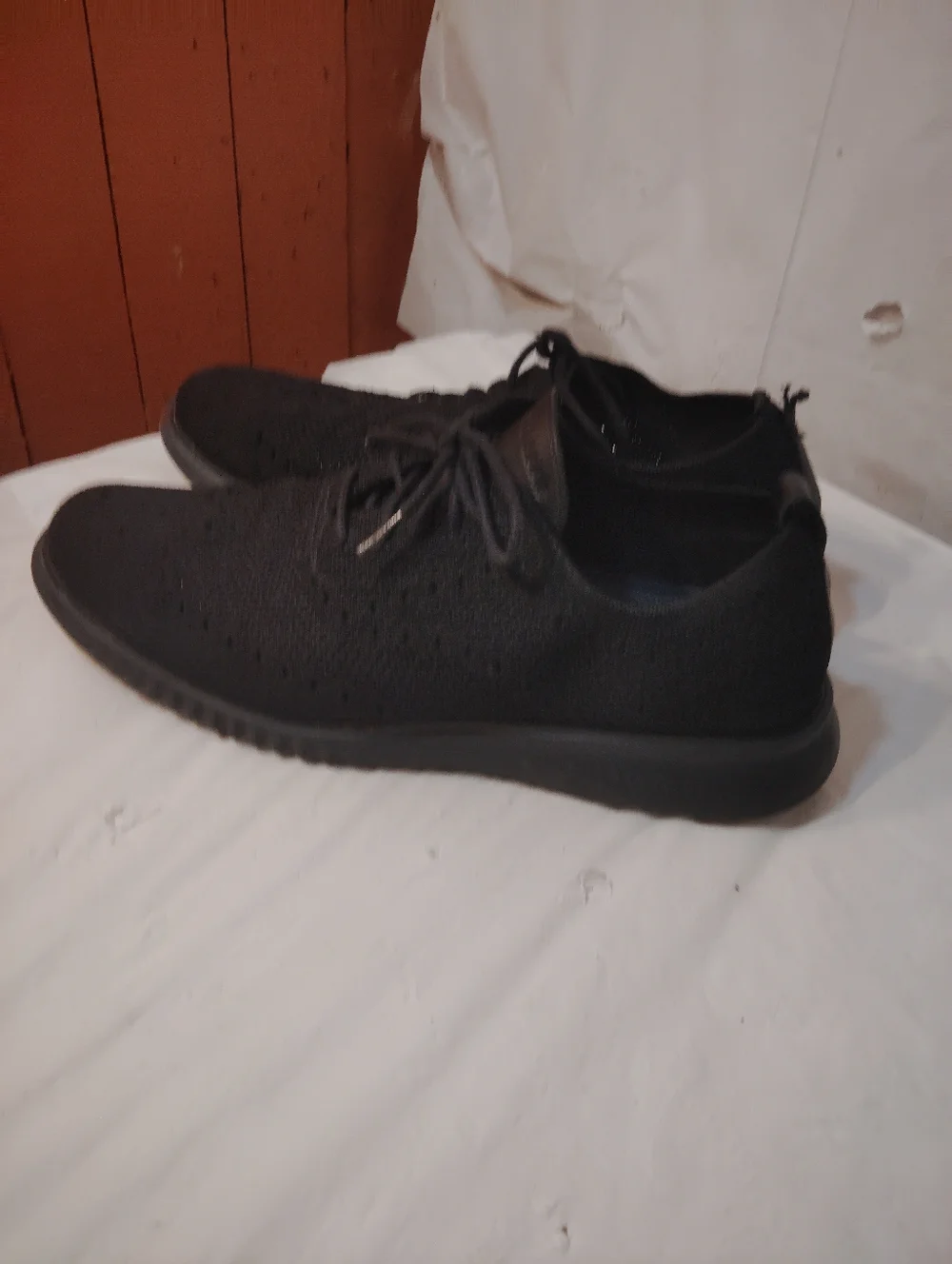 Cole Haan 4.Zerogrand Stitchlite Oxford Shoes Mens Size 11 M Black Knit C28527